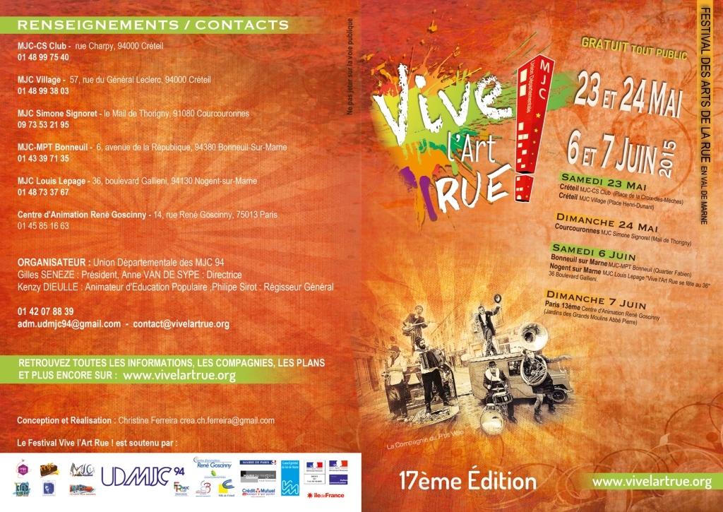 [Gratuit-Free] Edition 2015 - Festival Vive l’art rue !